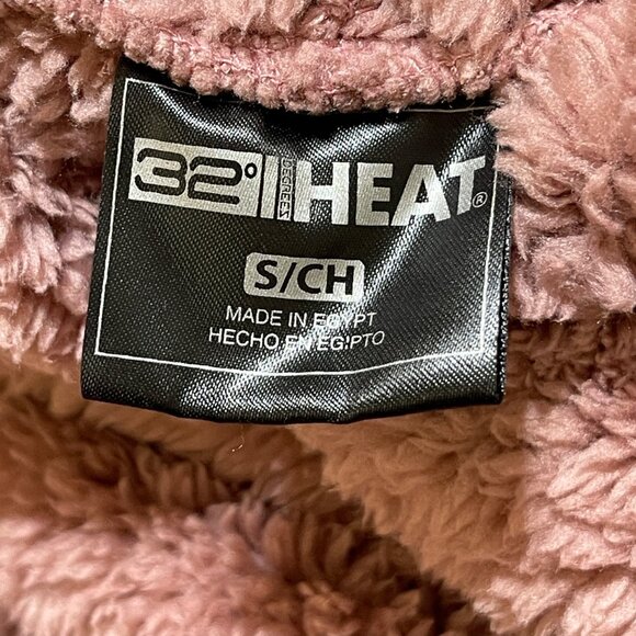 New 32 Degrees Fuzzy Hoodie Sweatshirt Dusty Pink Size S Small - Picture 4 of 7